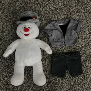 Buil-A-Bear Frosty Snoman with outfit